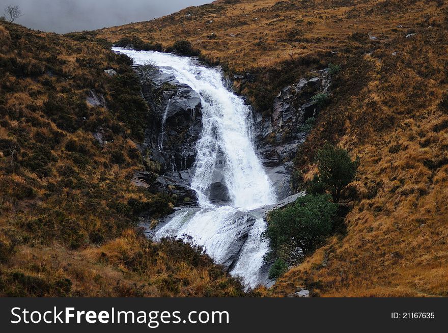 One of many small waterfalls on the beautiful Isle of Skye. One of many small waterfalls on the beautiful Isle of Skye.