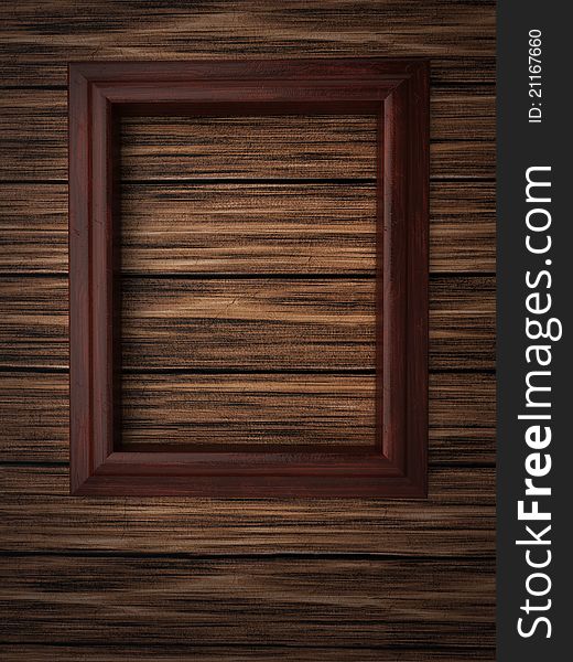 A background of wooden paneling with a wood frame. A background of wooden paneling with a wood frame.