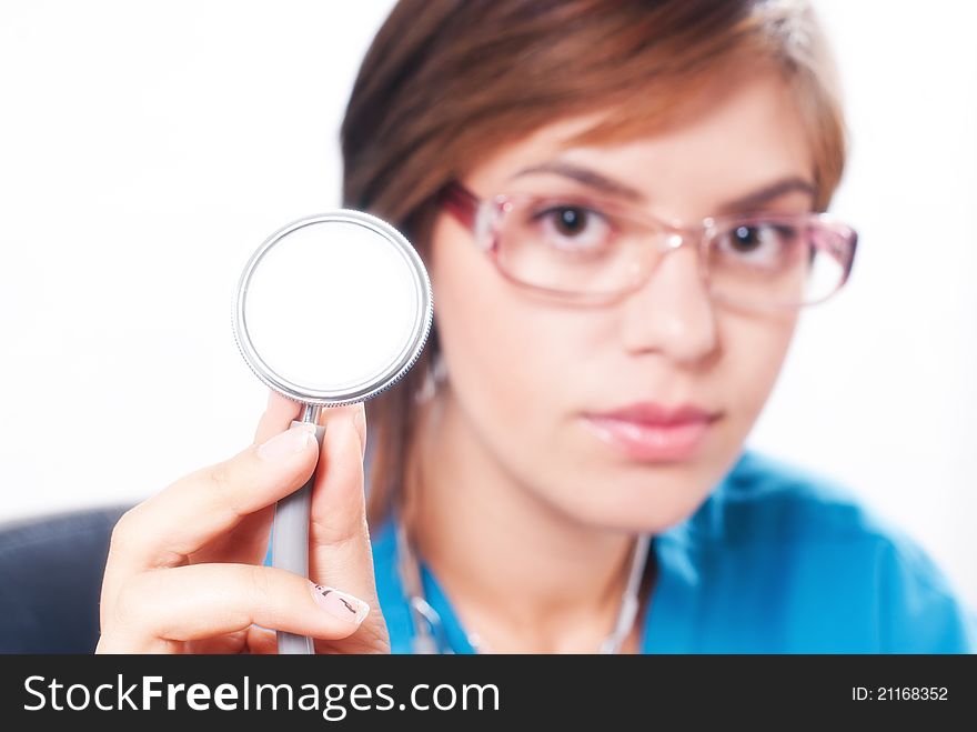 Medical Doctor With Stethoscope