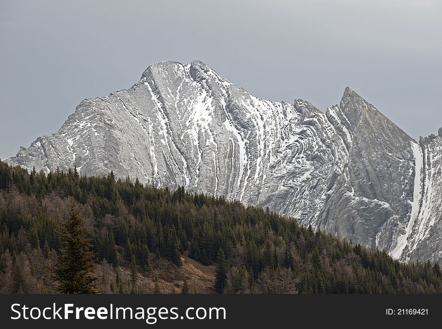 Kananaskis Country with Mist Mountains. Kananaskis Country with Mist Mountains