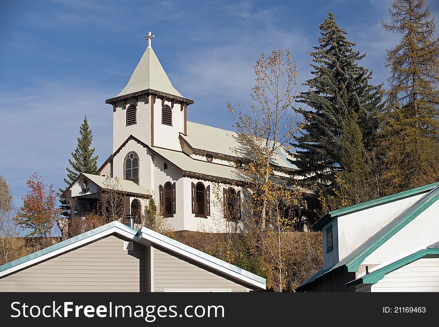 Countryside church at Kimberley, British Columbia. Countryside church at Kimberley, British Columbia