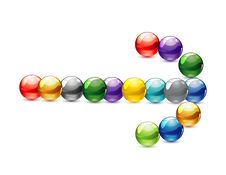 Glass Technology Colored Circles Symbol Stock Photography Glass Technology Colored Circles Symbol Stock Photography