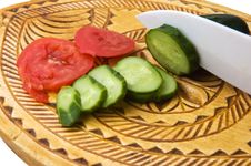 Tomatoes And Cucumber Stock Photography Tomatoes And Cucumber Stock Photography