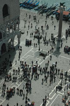 St Mark S Square And Doge S Palace From Above Royalty Free Stock Images