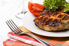 Grilled Pork Meat Royalty Free Stock Images Grilled Pork Meat Royalty Free Stock Images