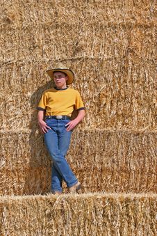Daydreaming Cowboy Royalty Free Stock Photography Daydreaming Cowboy Royalty Free Stock Photography