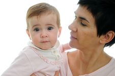 Mother Playing With Her Little Daughter Royalty Free Stock Photography Mother Playing With Her Little Daughter Royalty Free Stock Photography