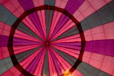 Hot Air Balloon Canopy With Flames Stock Photography Hot Air Balloon Canopy With Flames Stock Photography