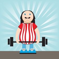 Man Lifting Weights Royalty Free Stock Images Man Lifting Weights Royalty Free Stock Images