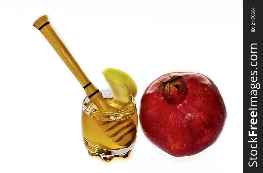 Honey and apple are symbols of Jewish New Year (Rosh hashana). Honey and apple are symbols of Jewish New Year (Rosh hashana)