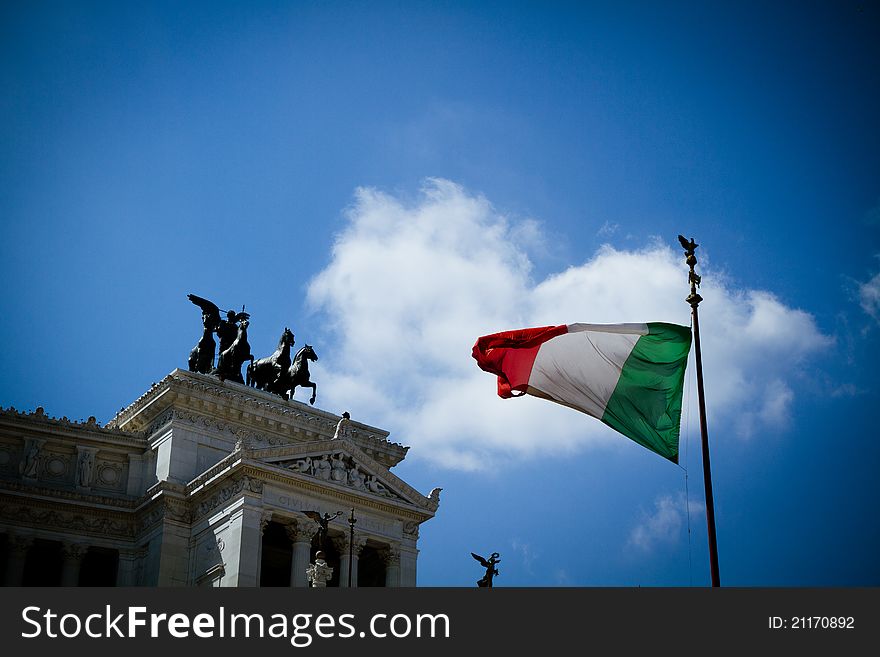 Unknown Soldier Memorial In Rome, Italy.