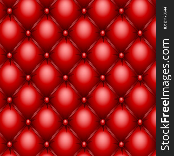 Red upholstery texture without gradient mesh