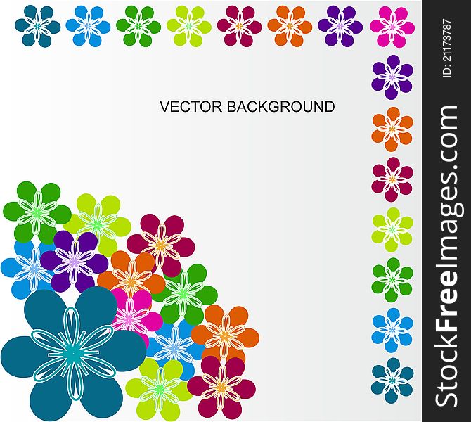Flowers vector background, use any where you can.