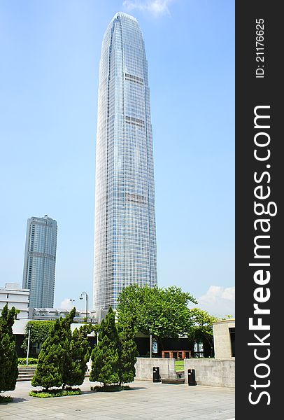 A giant office tower in Hong Kong. A giant office tower in Hong Kong