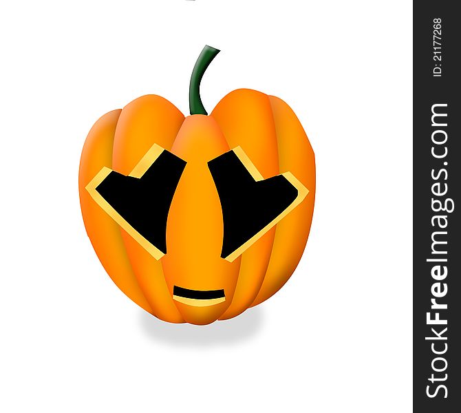 Paint the Halloween pumpkin clipart.