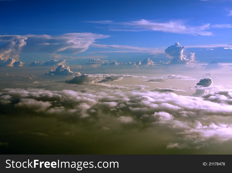 The beautiful cloud in the sky of north India
