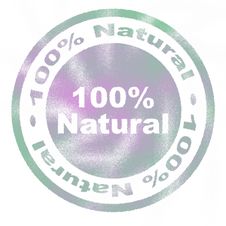 100 Percent Natural Rubber Stamp Royalty Free Stock Images