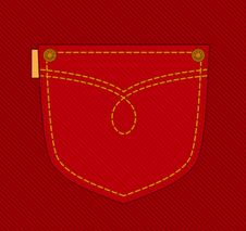Jean Pocket. Royalty Free Stock Images