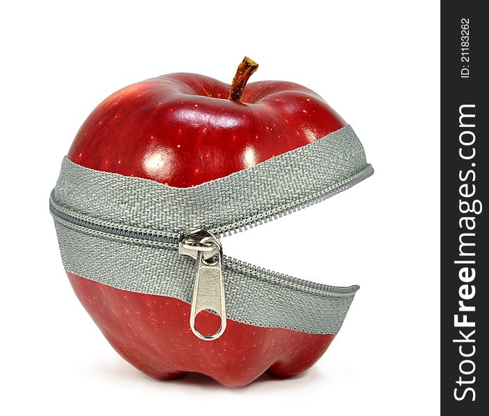 Collage apple - apple unbuttoned. Collage apple - apple unbuttoned