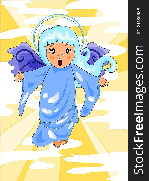 Pattern beauty illustration holly angel. Pattern beauty illustration holly angel