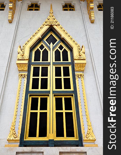 Art Windows in Thailand Temple