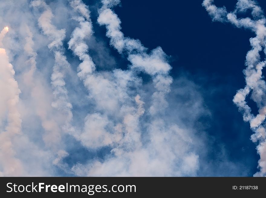 Sky After Fireworks Display