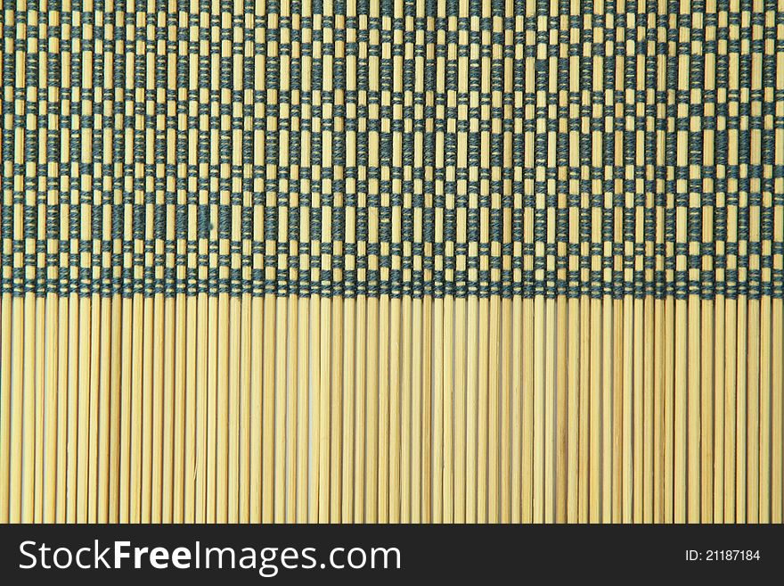 Pattern of bamboo table cloth