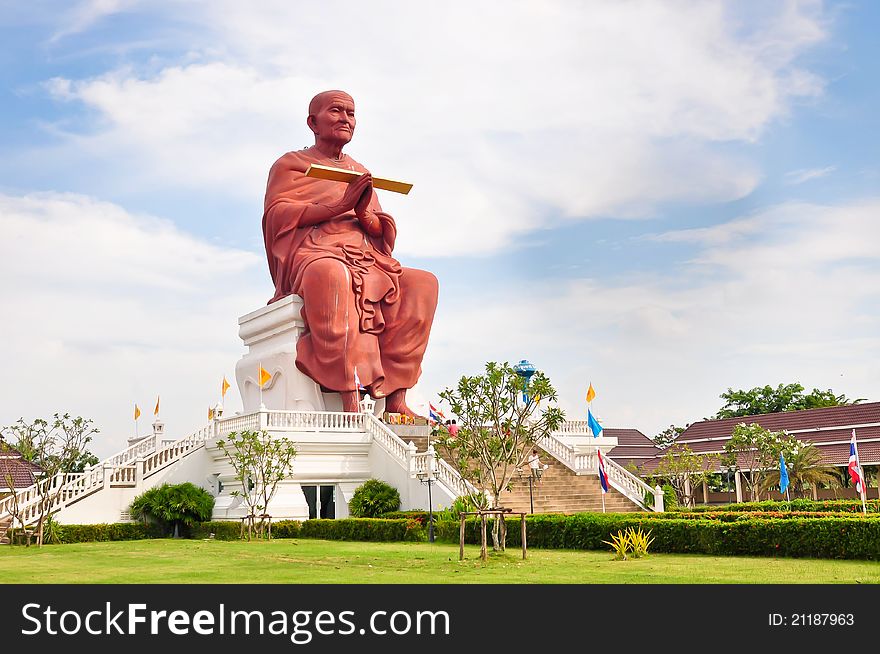 Sculpture Monk Somdej Toh Buddha Thailand