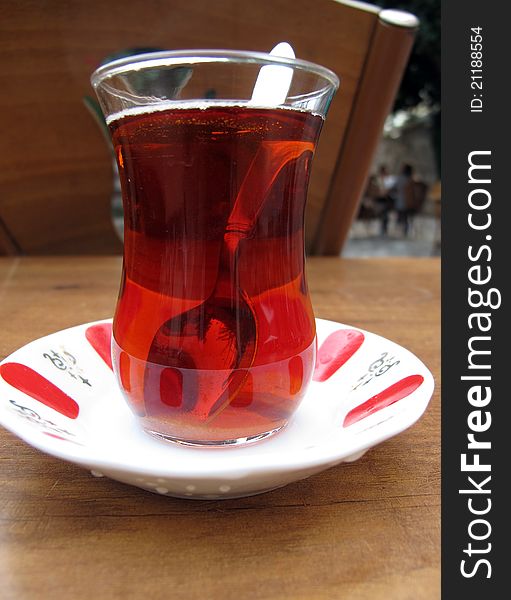 Tea is a popular drink in Turkish Cuisine. Tea is a popular drink in Turkish Cuisine