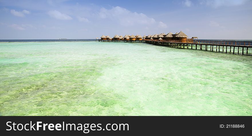 Nika Island. Maldives. Water villas.