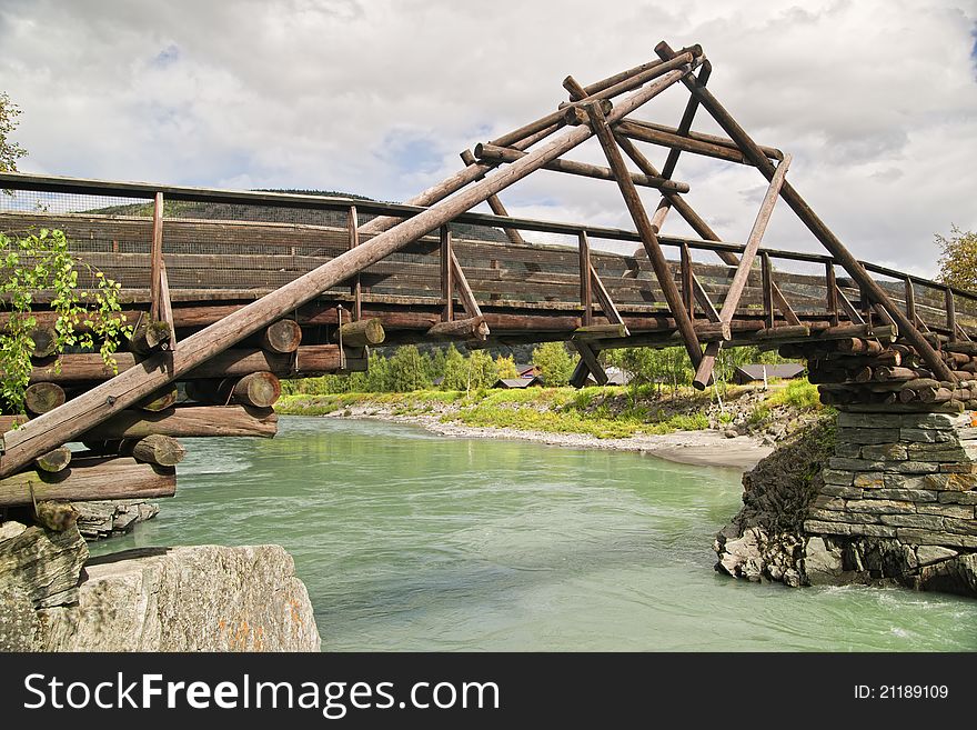 The wooden bridge