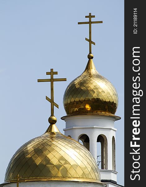Church Christian  dome gold