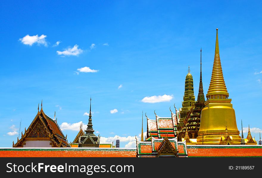Visitors and tourists at Wat Phra Kaew, aka the Temple of the Emerald Buddha, Bangkok, Thailand. Visitors and tourists at Wat Phra Kaew, aka the Temple of the Emerald Buddha, Bangkok, Thailand.