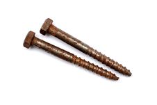 Old Rusty Screw Heads Royalty Free Stock Photo Old Rusty Screw Heads Royalty Free Stock Photo