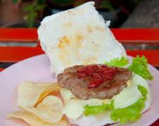 Cheese Burger Stock Photography