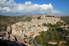Ragusa Ibla Viewed From Above Royalty Free Stock Images Ragusa Ibla Viewed From Above Royalty Free Stock Images