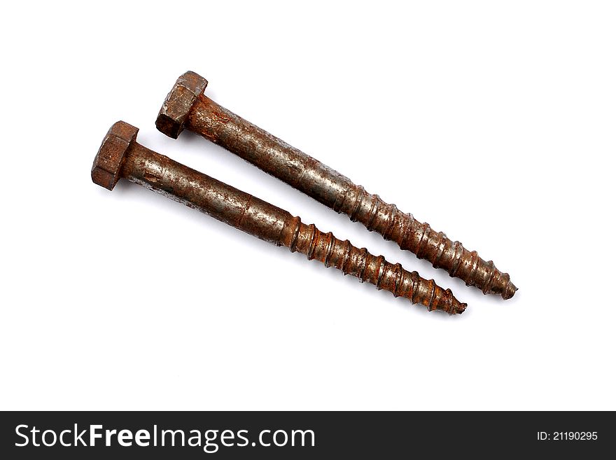 Old Rusty Screw Heads