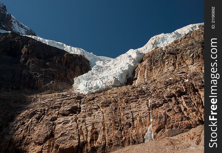 Glacier on Mount Edith Cavell