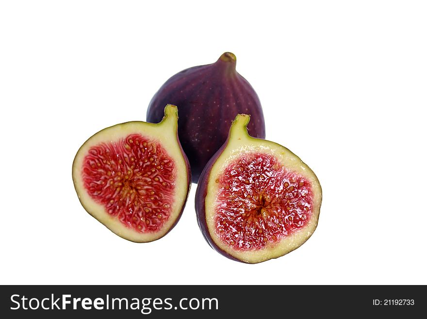 Fresh,ripe Figs,a Close Up Shot,isolated