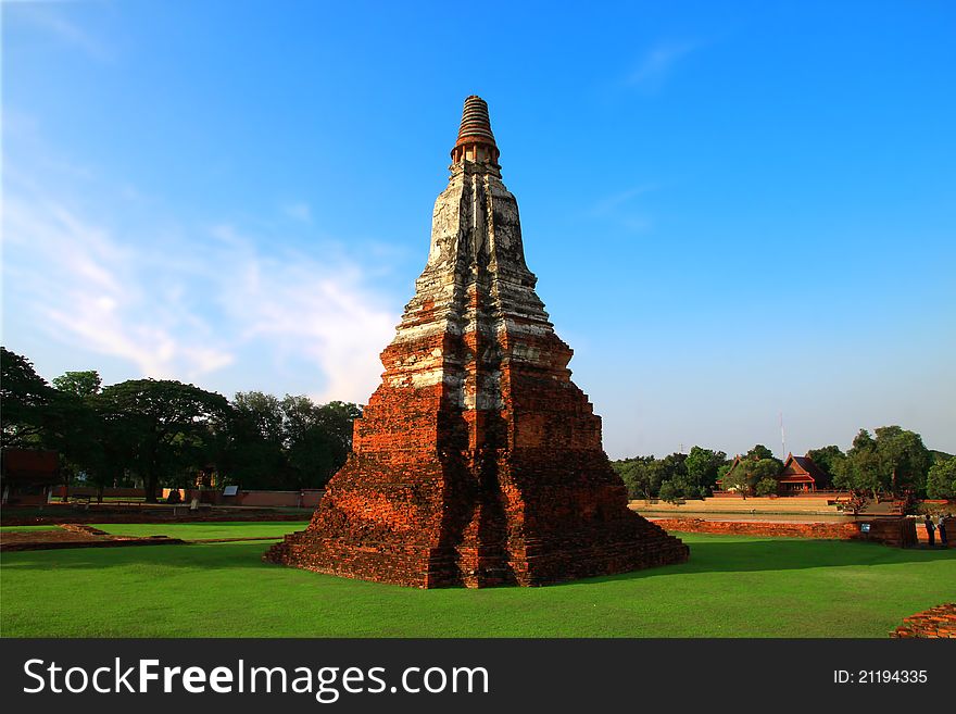 Ancient pagoda in Ayutthaya, Thailand. Ancient pagoda in Ayutthaya, Thailand.