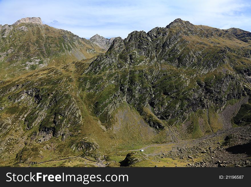 Landscape In Pyrenees Mountains