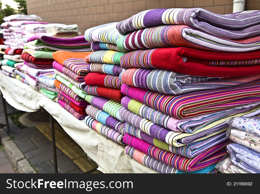 Chinese rural multicolor coarse cloth. Chinese rural multicolor coarse cloth.