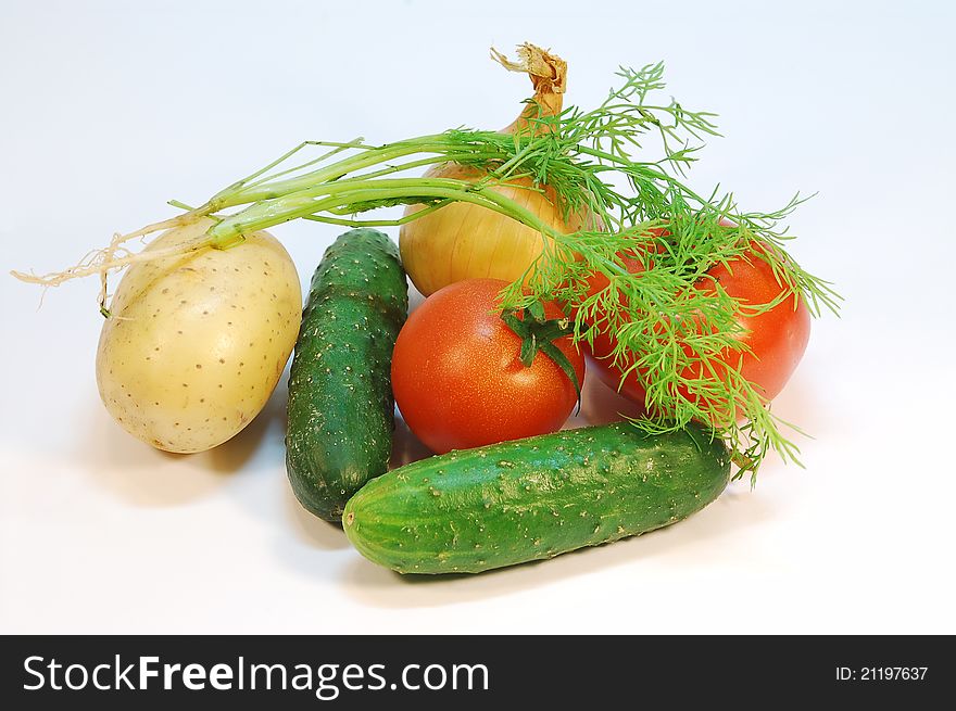 Colorful picture of still life with different vegetables. Colorful picture of still life with different vegetables