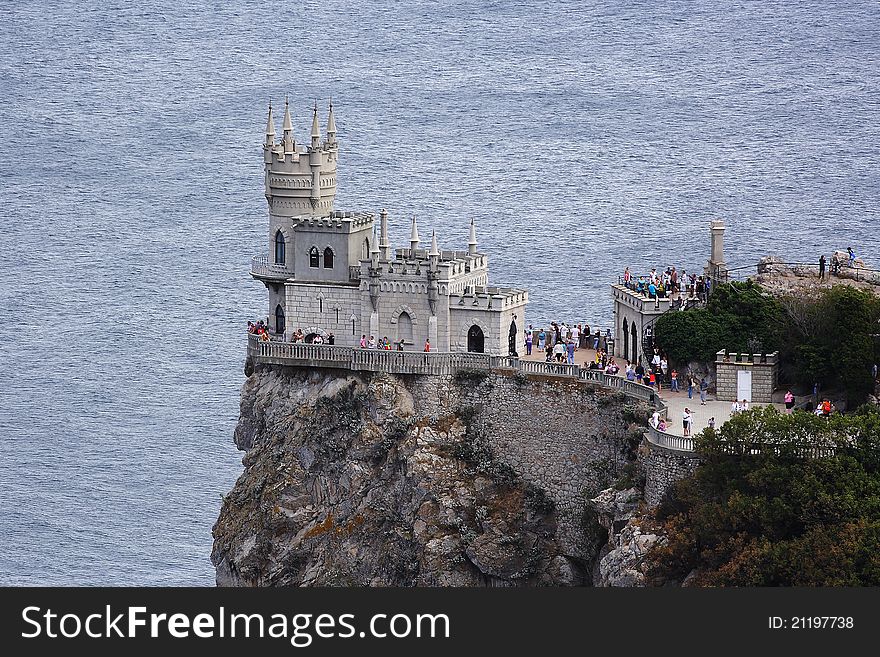 The image of the castle Swallow's nest in Krim