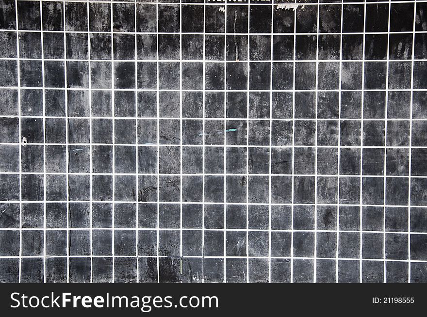 Blackboard with white grid lines