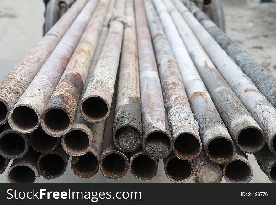 Steel background,construction site,scaffold steel