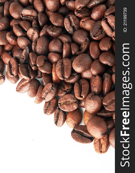 Fresh roasted coffee beans' background