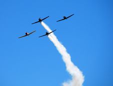 Four Jets In Formation Royalty Free Stock Photography