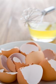 Raw Egg Whites Stock Photo