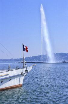 Geneva Jet Royalty Free Stock Image
